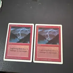 Magic the Gathering Lightning Bolt Unlimited Card - Image 1