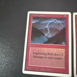 Magic the Gathering Lightning Bolt Unlimited Card - Image 2