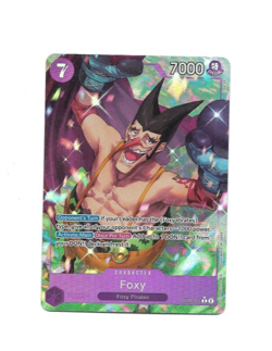 One Piece Card Game Foxy OP07-071 R Alternate Art Parallel Card NM - Image 1