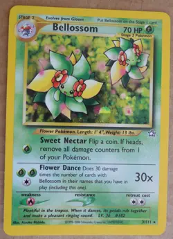 Bellossom 3/111 Rare Holo Neo Genesis Set Pokemon Card NM - Image 4