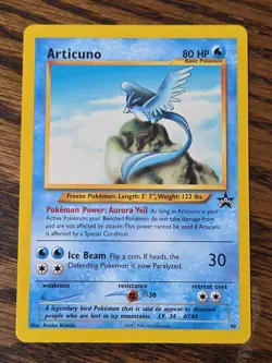 Pokemon Wotc Black Star Promo # 48 ARTICUNO real nice card - Image 1