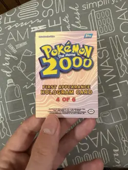 Elekid 4 of 6 - First Appearance - POKEMON The Movie 2000 - Hologram CARD - - Image 2