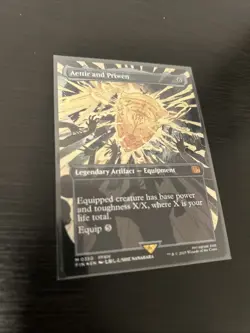 FOIL AETTIR AND PRIWEN (BORDERLESS) Final Fantasy FIN Magic MTG MINT CARD - Image 2