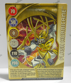 Bakugan Card - Flash Hurricane - Gold Gate Card - BA598 - 16/48q - 2009 - Image 1