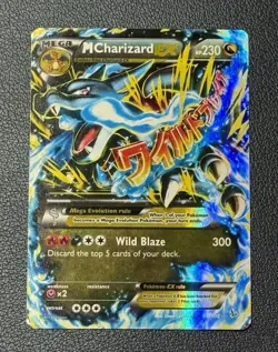 2014 Pokemon TCG Mega M Charizard EX 69/106 XY Flashfire Ultra Rare Card - Image 1