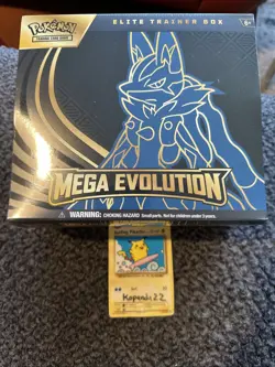 Pokemon Trading Card Game TCG Mega Evolution Elite Trainer Box ETB Lucario NEW - Image 1