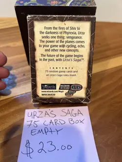 MTG Empty Box Urza's Saga tournament pack Empty box No Cards Magic the Gathering - Image 5