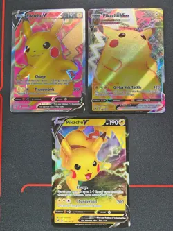Pikachu Vmax & V Pokemon Vivid Voltage Ultra Rare Card Lot 044/185 043/185 Nm-M - Image 1