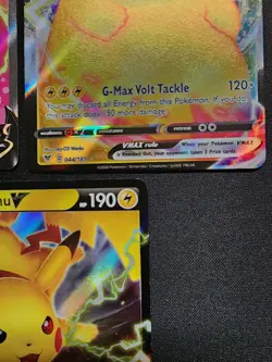 Pikachu Vmax & V Pokemon Vivid Voltage Ultra Rare Card Lot 044/185 043/185 Nm-M - Image 5