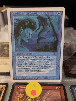MTG Merfolk of the Pearl Trident Revised Edition Regular Common HP - Image 1