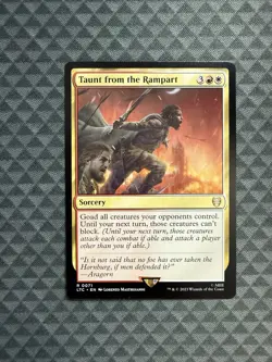 MTG Taunt from the Rampart #0071 Rare Commander: The Lord of the Rings (LTC) - Image 1