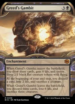 Greed's Gambit - Extended Art Showcase BIG NM MTG - Image 1