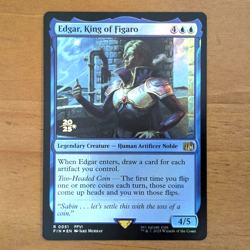Edgar, King of Figaro - Pre-release Foil Stamped Promo - Final Fantasy MTG - Image 1