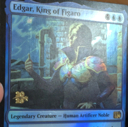 Edgar, King of Figaro - Pre-release Foil Stamped Promo - Final Fantasy MTG - Image 2