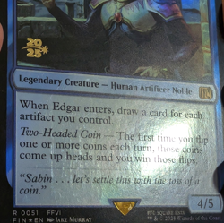 Edgar, King of Figaro - Pre-release Foil Stamped Promo - Final Fantasy MTG - Image 3