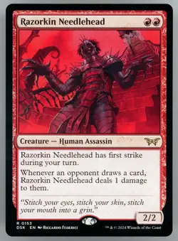 Razorkin Needlehead #0153 MTG Duskmourn: House of Horror DSK Rare Near Mint - Image 1