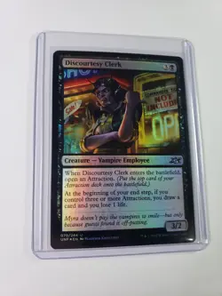 Magic The Gathering Discourtesy Clerk Unfinity Foil 070/244 - Image 2