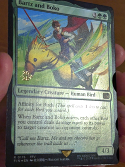 Bartz and Boko - Pre-release Foil Stamped Promo - Final Fantasy MTG - Image 3