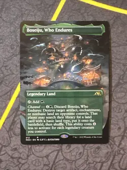 Boseiju Who Endures Kamigawa: Neon Dynasty Borderless #412 MTG Regular - Image 1
