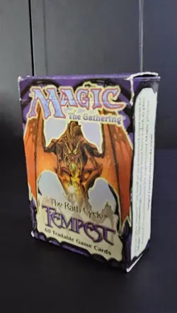 Magic the Gathering Tempest Empty Starter Deck Box (1997) - WOTC Vintage MTG - Image 1