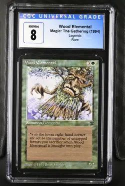 WOOD ELEMENTAL Legends Rare Reserved List CGC 8 MTG [Nostalgium] - Image 1