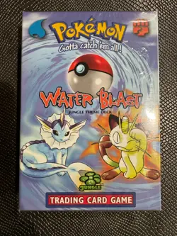 1999 Pokemon TCG Water Blast Jungle Factory Sealed Theme Deck - Image 1