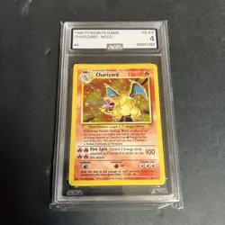 1999 Pokemon Base Set Charizard Holo 4/102 AGS 4 Graded - Image 1