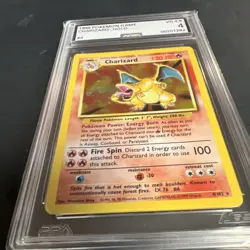 1999 Pokemon Base Set Charizard Holo 4/102 AGS 4 Graded - Image 2