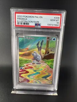 Frigibax, 2023 Pokemon Pal EN, Illustration Rare, PSA Gem Mt 10, #208/193 - Image 1