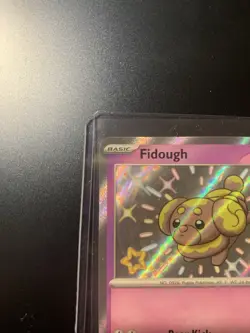 Pokemon TCG Fidough SVP069 Paldean Fates Black Star Promo Shiny Holo 2024 NM - Image 4