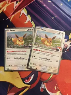 ( Lot 2 ) Eevee 143/191 Common SV08: Play! Pokemon Prize Pack 7 Stamped - Image 1