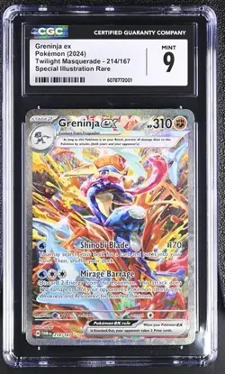 CGC 9 - 2024 Pokemon English Greninja ex 214/167 SIR - Image 1