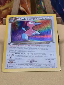 Pokemon TCG Dark Porygon2 1st Edition Neo Destiny Holo 8/105 LP-NM 🌀SWIRL🌀 - Image 5