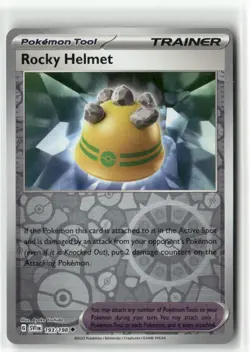 Rocky Helmet 193/198 Reverse Holo - Scarlet & Violet Base - Pokemon TCG NM - Image 1