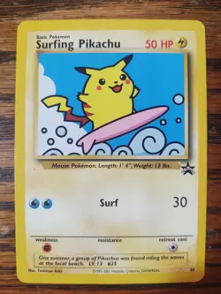 Pokemon Blackstar Promo # 28/53 Surfing Pikachu M/NM - Image 1