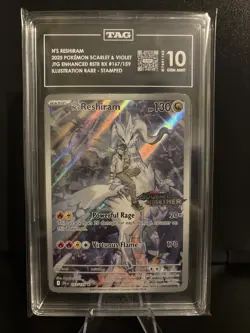Tag 10 💎 GEM MINT 2025 Pokemon Journey Together N’s Reshiram (stamped) IR #167 - Image 1