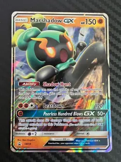 Pokemon TCG Marshadow GX SM Black Star Promo SM59 Promo HP - Image 1