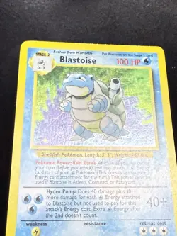 1999 Pokemon TCG Base Set Blastoise #2/102 - HP - Image 4
