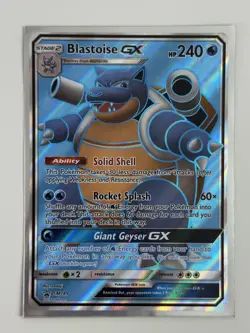 Pokemon TCG Blastoise GX Black Star SM Promo Full Art SM189 - Image 1