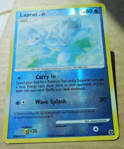 Lapras 21/106 Rare Reverse-Holo Great Encounters Set Pokemon LP - Image 2