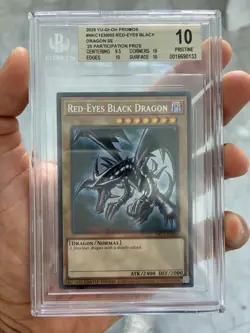 BGS 10 Yugioh Red-Eyes Black Dragon Nike NKC1-EN002 Collab. - Image 1