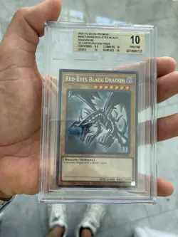 BGS 10 Yugioh Red-Eyes Black Dragon Nike NKC1-EN002 Collab. - Image 3