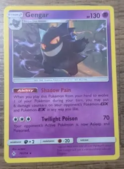 Gengar 70/214 Rare - Unbroken Bonds Pokemon Card LP Non Holo - Image 1