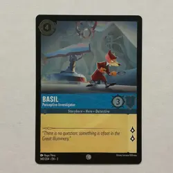 Basil 140/204 Disney Lorcana Rise of the Floodborn Common Cold Foil Card NM - Image 1