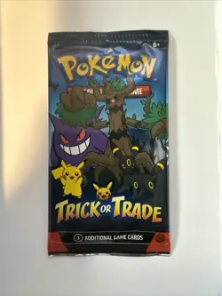 2024 Pokemon Trick Or Trade 3 Card Booster Pack Halloween Trick Or Treat - Image 1
