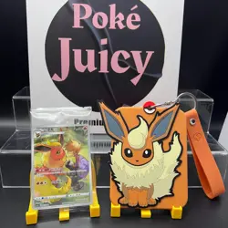 2024 Flareon Card Silicone Display Frame Case Pokemon TCG S-Chinese IN STOCK - Image 1