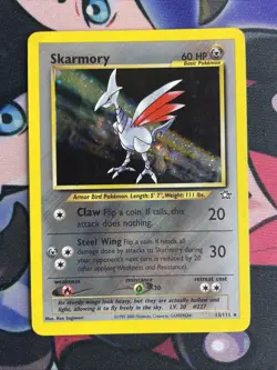 Skarmory 13/111 - Pokemon Neo Genesis Holo Rare Card - LP - Image 1