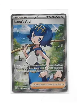 Lanas Aid 207/167 Ultra Rare Full Art Card Pokemon TCG Twilight Masquerade - Image 1