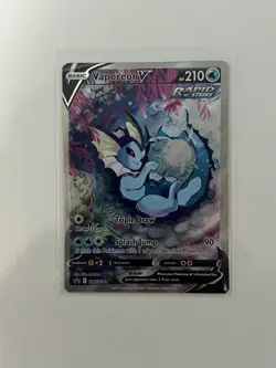 Pokemon TCG Vaporeon v Jolteon Vmax Flareon v SWSH150 Black Star Promo Card NM - Image 4