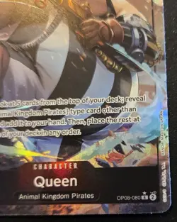 Queen (Parallel) OP08-080 Alt. Art Foil Rare Two Legends One Piece Card Game - Image 5